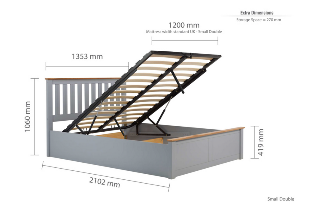 Phoenix Ottoman Wooden Bed Frame Glasgow Bed Centre